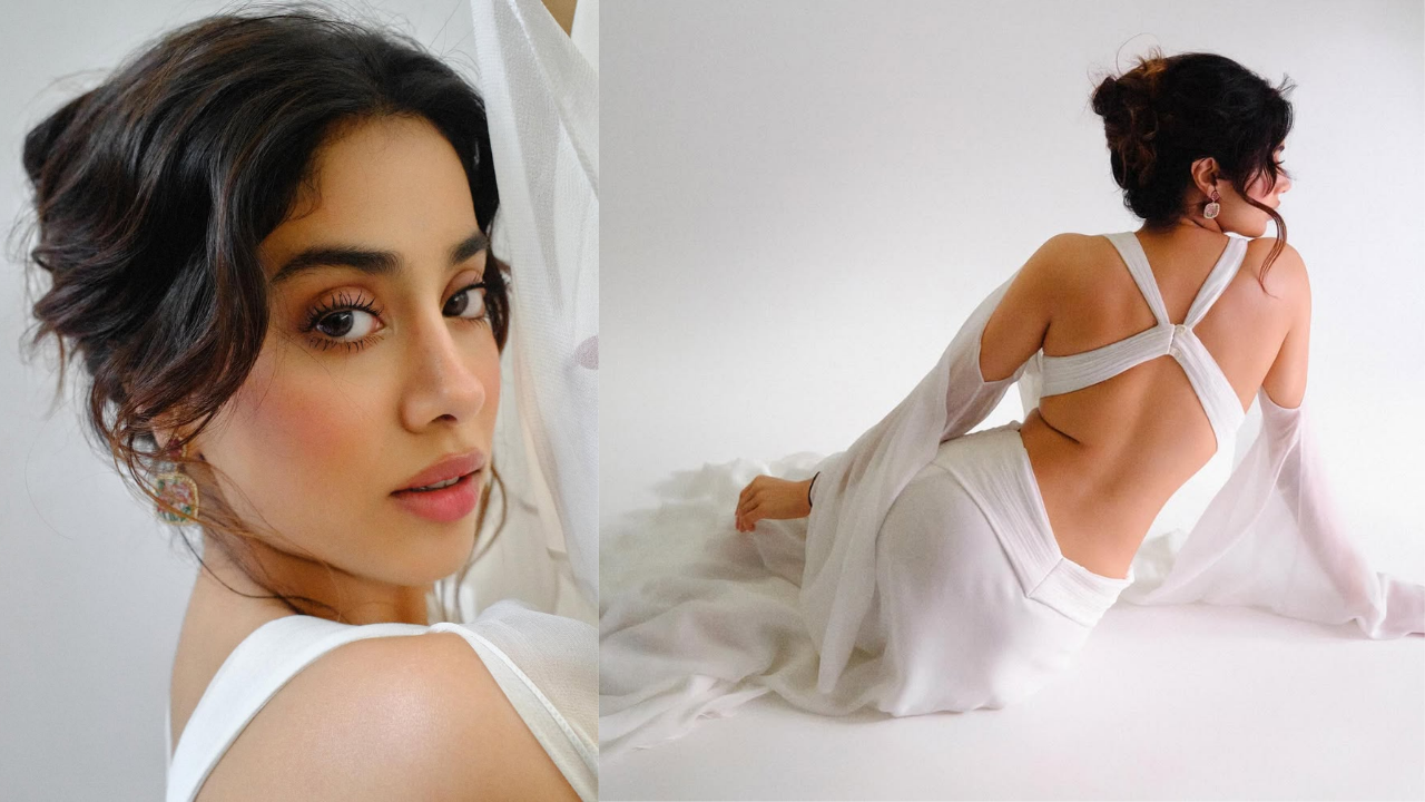 Janhvi Kapoor Photos: व्हाइट ड्रेस पहन जान्हवी कपूर ने दिए कातिलाना पोज, तस्वीरें देख फैंस बोले ग्लैमरस 